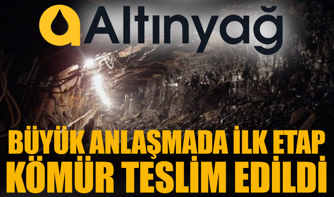 Altınyağ Madencilik büyük anlaşmada ilk kömür sevkiyatını yaptı