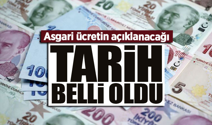 Asgari ücretin açıklanacağı tarih belli oldu