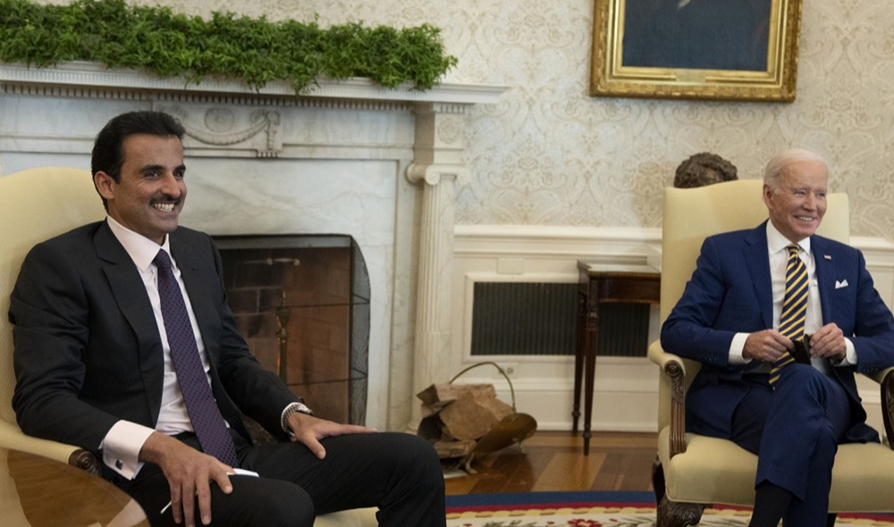 Biden ile Katar Emiri Al Sani Beyaz Saray