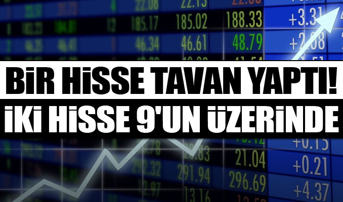 Borsada bir hisse tavan yaptı! İki hisse 9