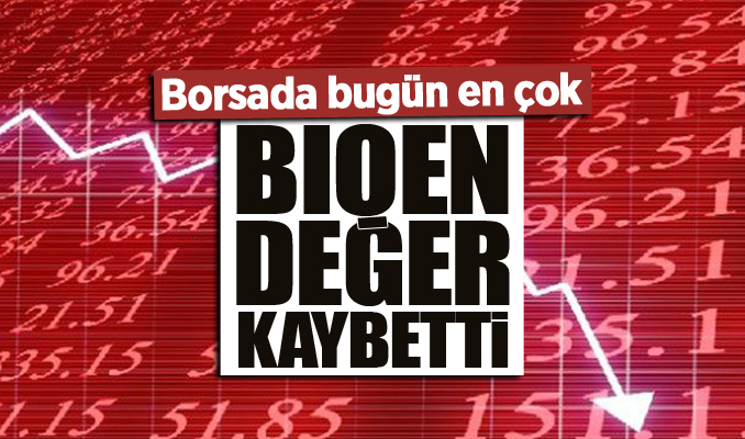 Borsada bugün en çok BIOEN değer kaybetti