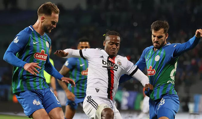 Çaykur Rizespor: 2 - 2: Beşiktaş