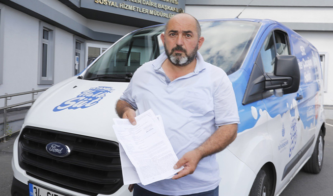 Çocuklara süt dağıtan İBB aracı saldırıya uğradı