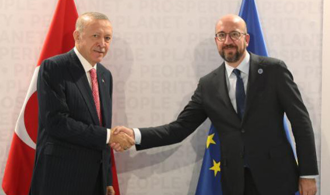 Cumhurbaşkanı Erdoğan, AB Konsey Başkanı ile görüştü