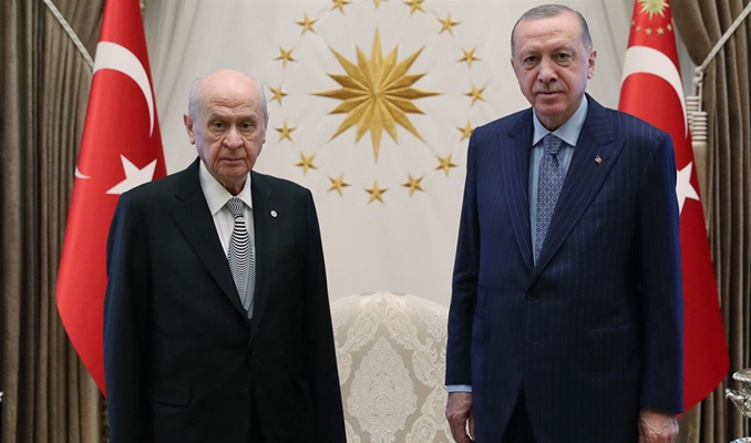 Cumhurbaşkanı Erdoğan Bahçeli ile görüştü