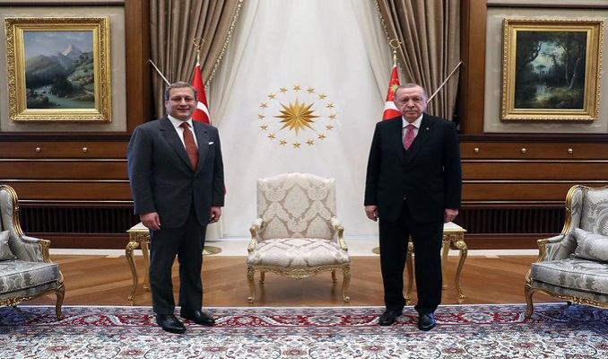 Cumhurbaşkanı Erdoğan, Galatasaray Başkanı Burak Elmas