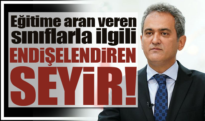 Eğitime aran veren sınıflarla ilgili endişelendiren seyir: Bakan Özer paylaştı