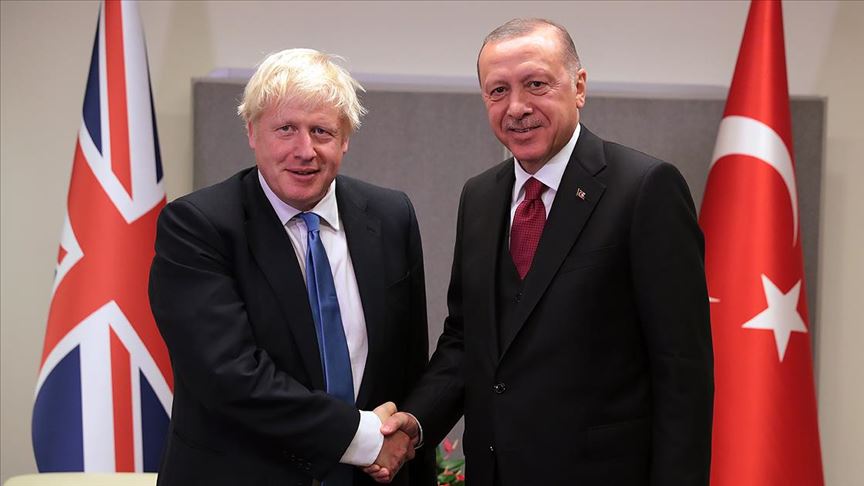 Erdoğan, İngiltere Başbakanı Johnson ile görüştü