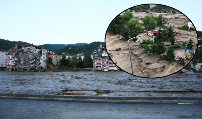 Ezine Çayı Bozkurt’u böyle yuttu