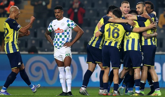 Fenerbahçe: 1 -  Çaykur Rizespor: 0