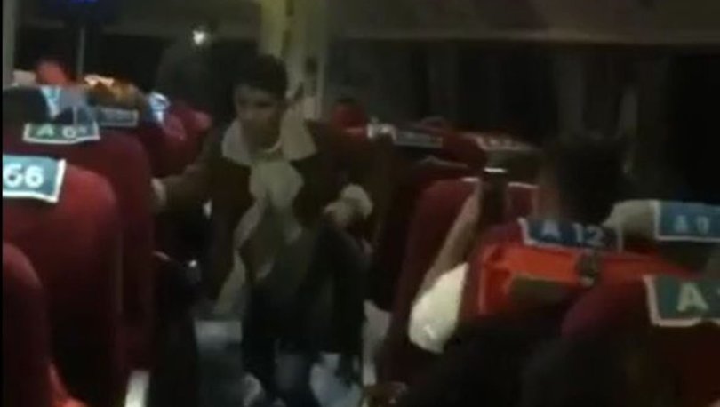 Fırtınada sallanan deniz otobüsündeki panik anları kamerada