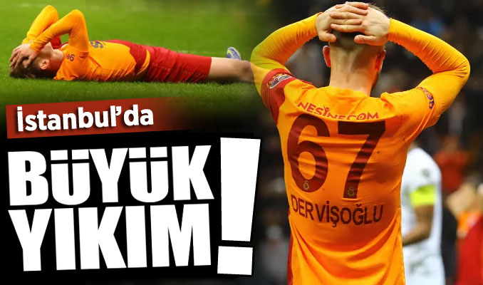 Galatasaray, taraftarı önünde yıkıldı