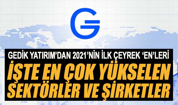 Gedik Yatırım 2021 yılının ilk çeyrek