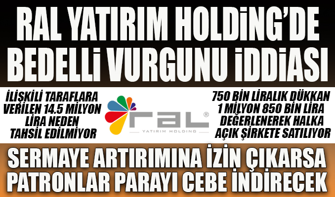 Halka açık şirkette “Bu kadar da olmaz” dedirten hesap oyunları
