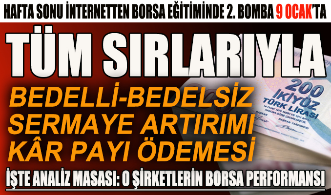 İnternetten borsa eğitiminde bomba konu: Halka açık şirketlerde sermaye artırımları