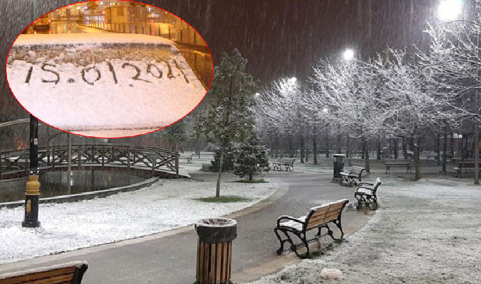 İstanbullular kar yağışına uyandı