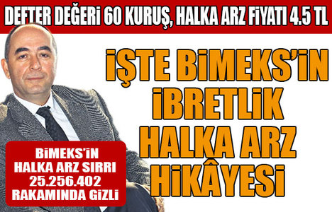 İşte BİMEKS’in ibretlik halka arz hikayesi