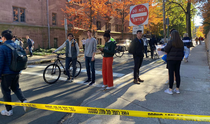 Kampüs boşaltıldı! Yale Üniversitesi