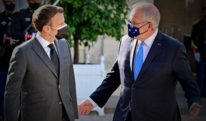 Macron: Avustralya Başbakanı yalan söyledi!