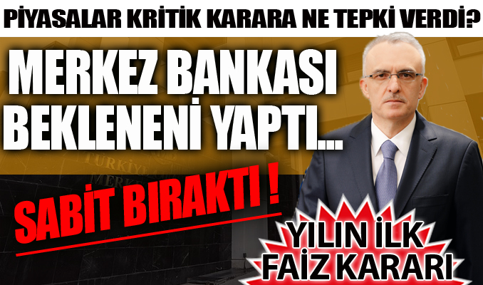 Merkez Bankası faizleri değiştirmedi